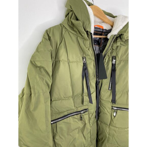 OROLAY Green Zip Front Thickened Down Coat Jacket Women's Plus Size 2XL NWT - Picture 5 of 16